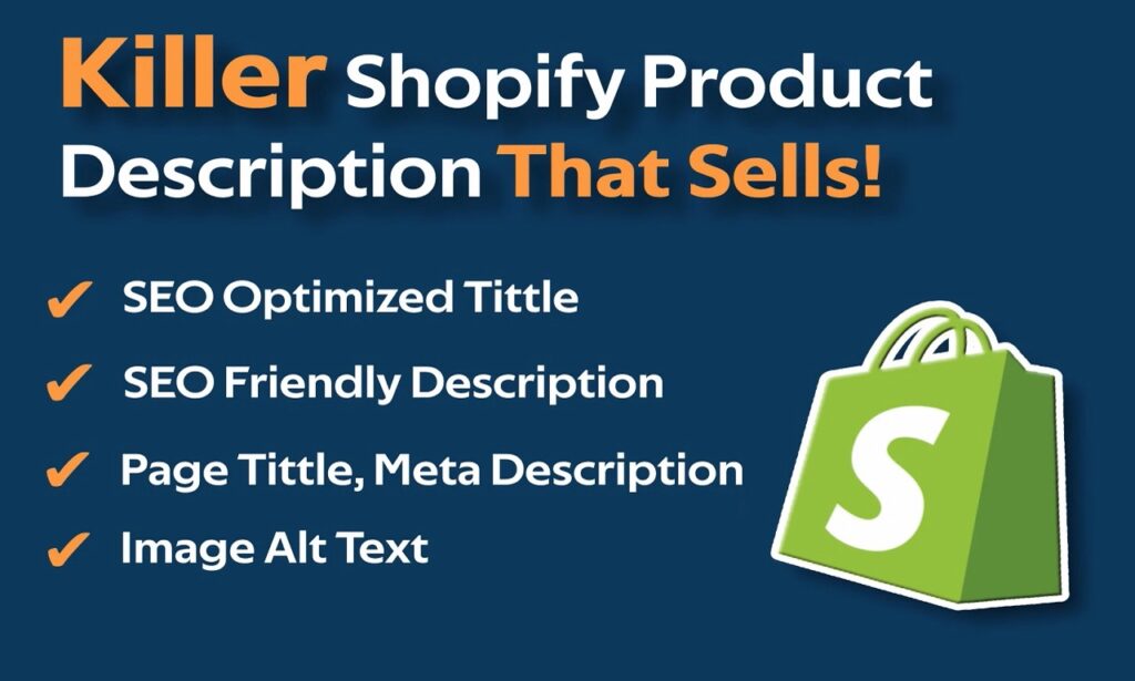Shopify SEO Product Descriptions Shopify Dropshipping Store One Product Shopify Store Design Shopify Website Shopify Expert Designer Maveenio