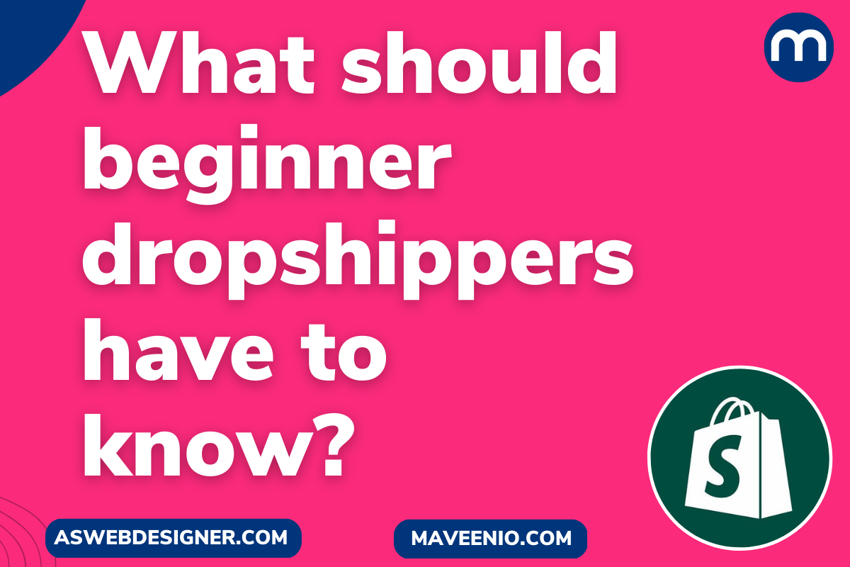 What should beginner dropshippers have to know